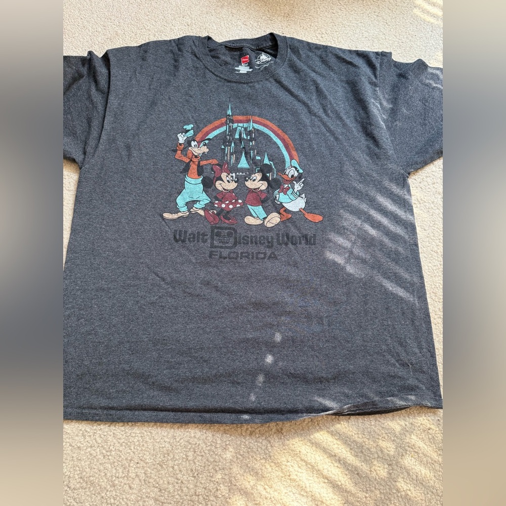 New Walt Disney World Gray Disney World T-Shirt 2XL